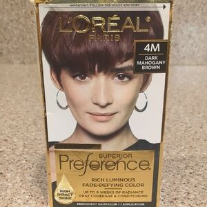 L'Oreal Paris Superior Preference Hair Color, Dark Mahogany Brown 4M